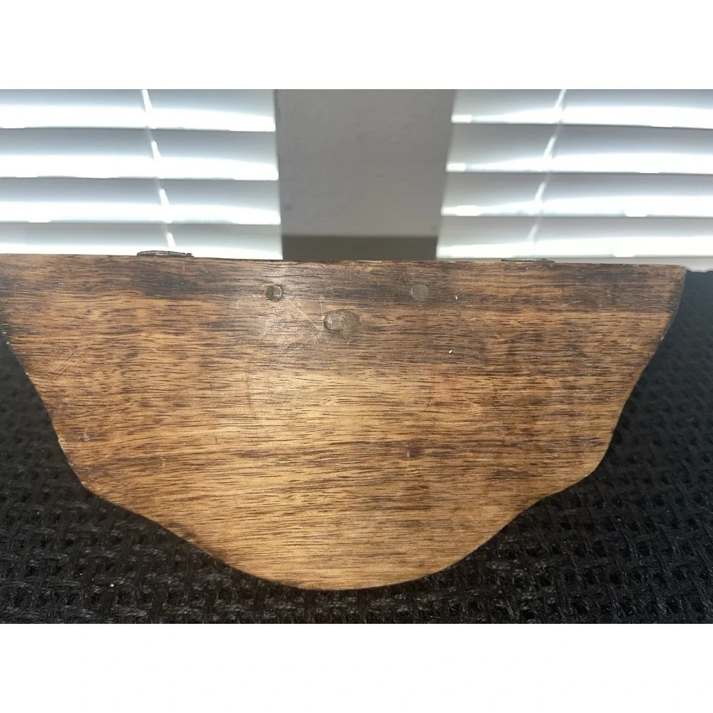 Vintage Hand Carved Wood Wall Sconce Corbel Display Shelf‎ 9